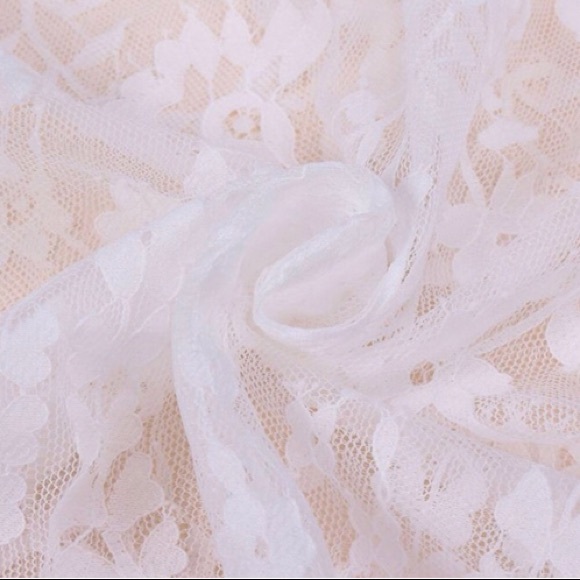 Summer Lace Floral Boho Long Maxi Dress - Picture 6 of 7